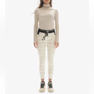 Holden Hybrid Down Jogger Pants Quilted Puffer Pull On Pearl Womens Small